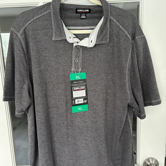 Kirkland Signature Men's Charcoal Polo Shirt - Picture 1 of 2